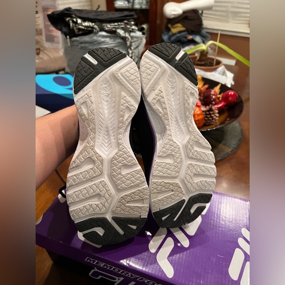 Fila Womens 5RM00110-970 Black Purple Synthetic Textile Running Shoes Size 7 - Picture 5 of 6